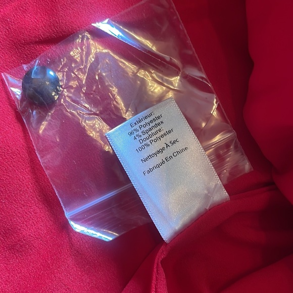 NWOT Talbots Red Opulent Damask Button-front Faux Wrap Pencil Skirt - Picture 11 of 16